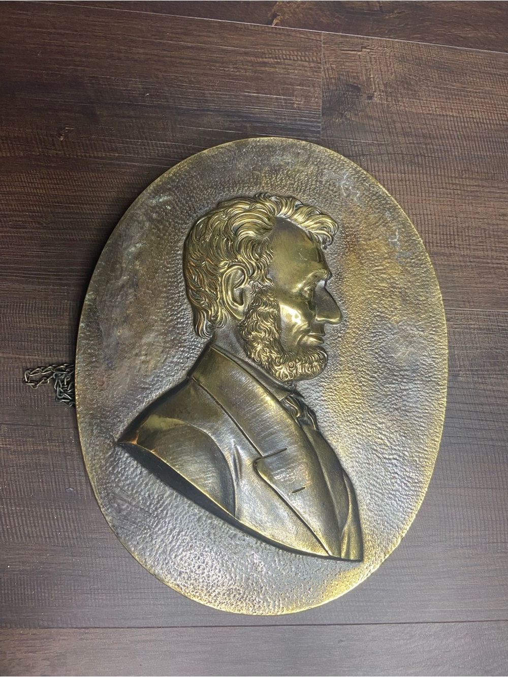 Imperial Brass MFG.Co. Chicago Lincoln Plaque